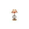 Delaney Multicolor cotton Table lamp with Wood & Iron Base