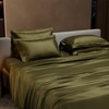 Stoa Paris Super King Size Bedsheet with 4 Pillow Covers  Size Olive Oasis