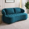 Henry Velvet 2 Seater Sofa T Blue Color