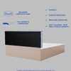 Mudra Engineered Wood Queen  Size Bed With Hydraulic Storage (Melamine Finish, White Colour)