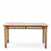 Oakmont Solid Wood 4 Seater Dining Table in Teak Finish