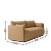 Cozychic Wood 3 Seater With Upholstery Non Storage Sofa In White Colour