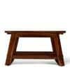 Alison Sheesham Wood Accent Rectangle Coffee Table In Natural Teak Finish