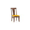 Fabio Solid Wood Dining Chair Set Of 2 In Teak Finish