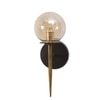 Eliante Modern Wall Lights Mild Steel & Glass Material Brown, Gold & Champaign Finish