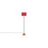 Earvin Maroon Cotton Shade Floor Lamp