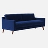 Reiti Velvet 3 Seater Sofa in Navy Blue Colour
