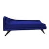 Euclid Velvet Chaise Launger in Navy Blue Colour
