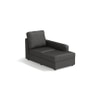 Apollo Compact Sofa (Colour : Steel, Cushion : Soft, Back Type : High Back, Seating Capacity : Right Aligned 3 Seater + Right Aligned Chaise + Ottoman)