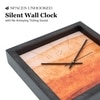 Sunset-Inspired Dial Square Wooden Wall Clock