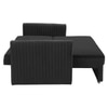 Melano  Pull Out Sofa cum Bed  in Dark Grey Colour