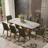 Paloma 8 Seater Pluto Spanish Ceramic Dining Table With Anderson Dining Chairs