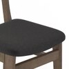 Atlas Crest Solid Wood 4 Seater Dining Table With 4 Lunar Dining Chairs (Finish : Honey, Chair Colour : Urban Grey)