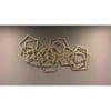 Pentagon Gold Metal Wall Art