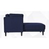 Lacrista Fabric Chaise Lounger in Navy Blue Colour
