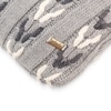 Margot Grey Cotton Knitted Cushion Cover 12X20 Inches
