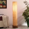 Carly Beige Cotton Shade Floor Lamp