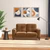 Verona Premium 2 Seater Fabric Sofa in Ochre velvet Colour