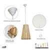 IPSWICH Modern White Wooden Pendant Ceiling Light
