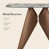 Aeris Metal Console Table in Saturn Spanish Ceramic Finish