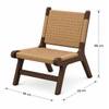 Bombay Woven Accent Chair in Walnut Finish