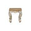 Amaran Solid Wood End Table, White finish