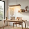Synergy 36 Brown Solid Wood Single Hanging Light