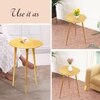 Cosmo Aluminium Side Table in Brown Colour
