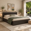 Muses Engineered Wood King  Size Bed With Drawer Storage (Melamine Finish)