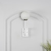 Minster White & Frosted White Finish Wall Light