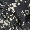 Charcoal Floral 180 TC Fitted 1 King  Bedsheet with 2 Pillow Covers