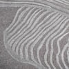 Handmade Wool Silk Shaped Rug Abstract Contour Taupe 10 x 14 Feet Carpet
