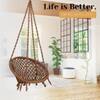 Swingzy Cotton Netted Rope Hanging Swing Chair for Adults and Kids Brown