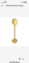 Golden Petal Elegant Dessert Spoon Set for Dining & Serving