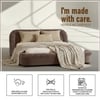 Casa Haven Relax Queen Size Bed in velvet With Engineered Hardwood Frame & Hydraulic Storage