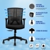 Regalia Mid Back Mesh Office Chair in Black Colour