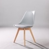 Kepler Brooks Valente Cafeteria Dining Chair in Grey Colour