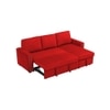Solace  Pull Out Sofa cum Bed  in Red Colour