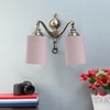 Devansh Metal Electric Wall Light in Grey Colour with Grey Shade Count of 2 Lights