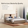 Sydney Queen Size Hydraulic Bed In Beige High Gloss Finish