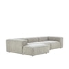 Elegantedge Wood Right Aligned 3-Seater With Upholstery Non Storage Sofa In White Colour