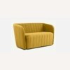 Candler Fabric Sofa (Yellow)