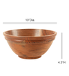 Ireka Home Annapurna Acacia Wood Bowl Medium – Serving Bowl