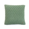 Kelly Knit Bermuda Green Cotton Cushion Cover 16X16 Inches