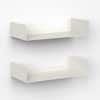 Alivo Floating Bookshelf White