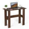 Efflino Engineered Wood Study Table In Brown Maple Finish