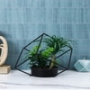 Artificial Ponytail Indoor Plant With A Metal Stand