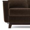 Corby Premium 3 Seater Fabric Sofa in Dark Earth Colour