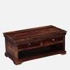 Sheesham Wood Coffee Table In Scratch Resistant Provincial Teak Finish