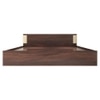 Nikki King Size Bed In Walnut Finish